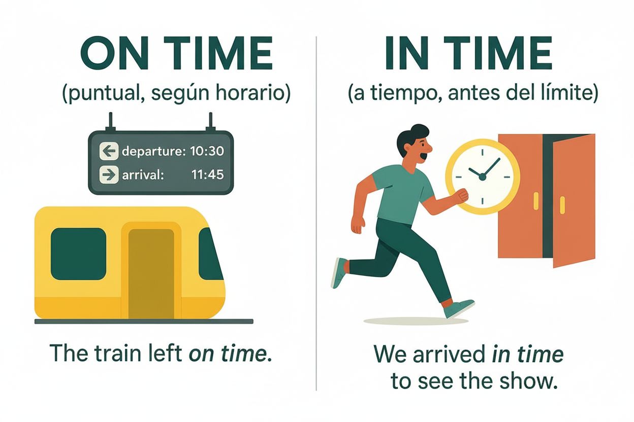 Aprende diferencia “in Time” y “on Time”