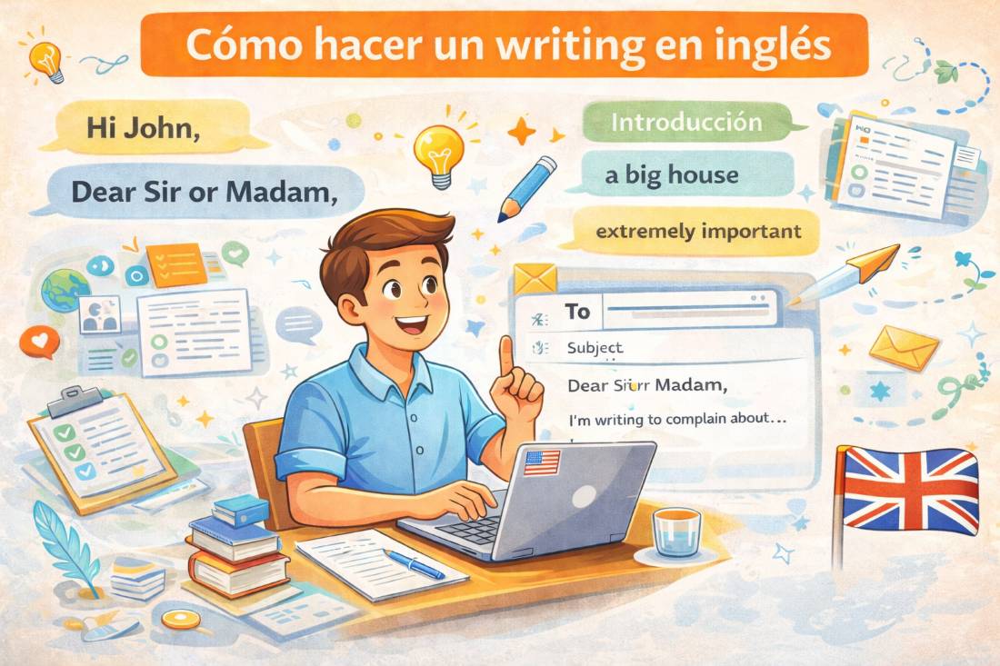 Cómo hacer un writing en inglés: guía en 4 pasos