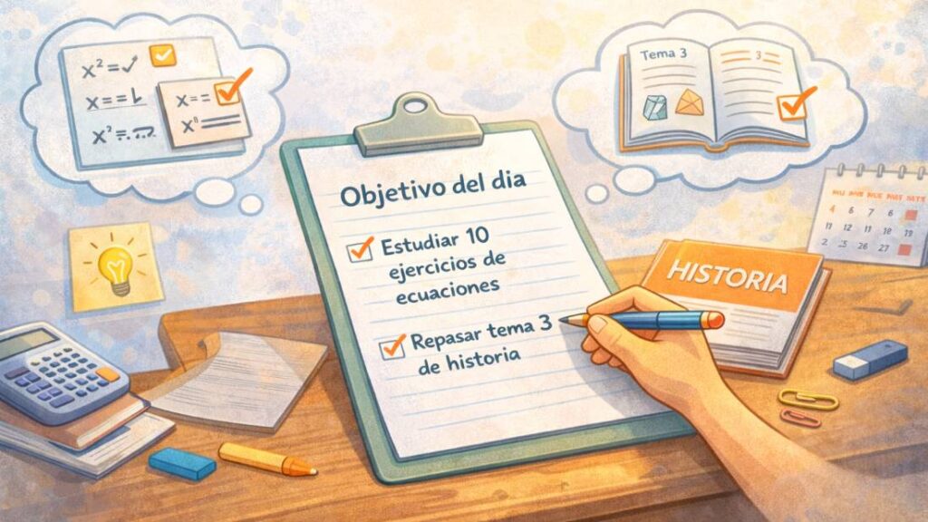 objetivo diario de estudio
