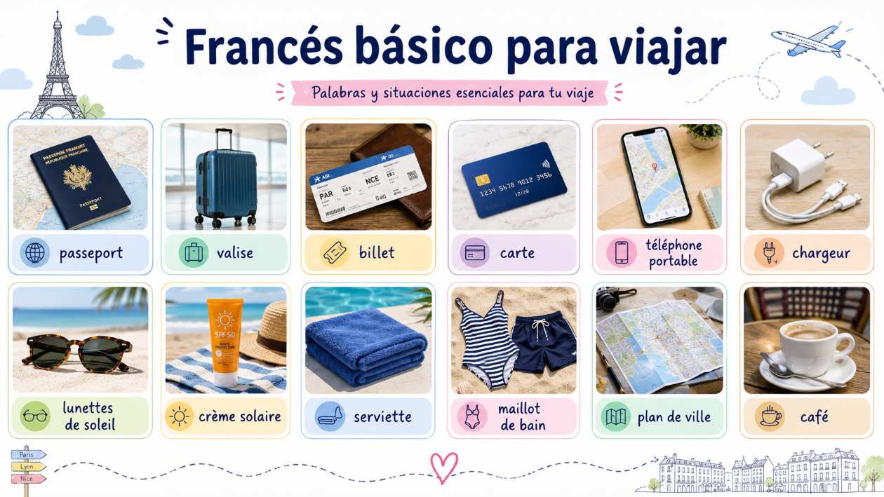 Francés básico para viajar: frases y vocabulario útil para tus vacaciones
